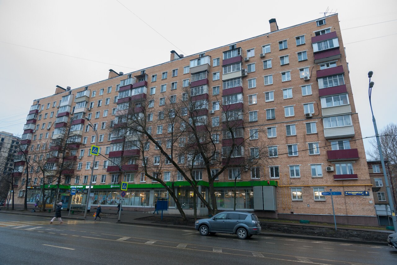 сталинка — конструкция и перекрытия дома, 2-я Владимирская улица, 6к2, 1951 года постройки