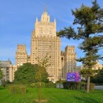Здание МИД России — сталинская высотка на Смоленской-Сенной площади